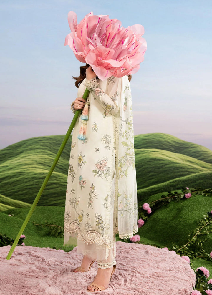 M Basics by Maria B Unstitched Embroidered Lawn 3 Piece Suit MB26SSEL MB-CUSV14-02A - Eid Collection