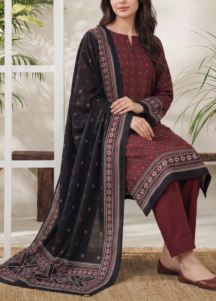 Daman by VS Textiles Unstitched Printed Lawn 3 Piece Suit VS26UDL D-10 850 - Casual Collection