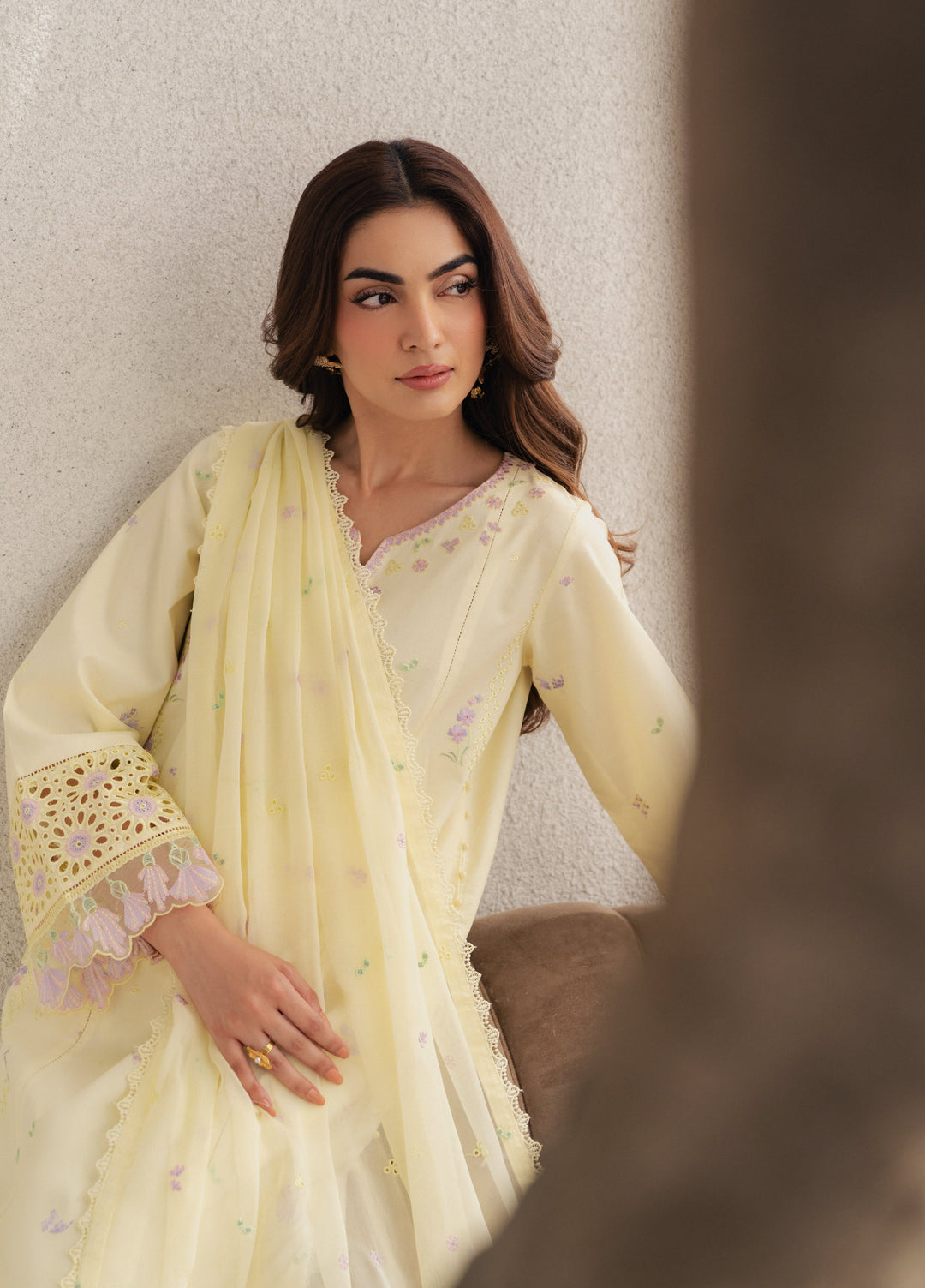 Eclat Premium by Seran Unstitched Embroidered Lawn 3 Piece Suit SN26ULE Lumea D-05 - Summer Collection