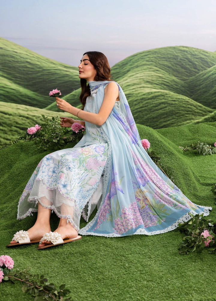 M Basics by Maria B Unstitched Embroidered Lawn 3 Piece Suit MB26SSEL MB-CUSV14-10A - Eid Collection