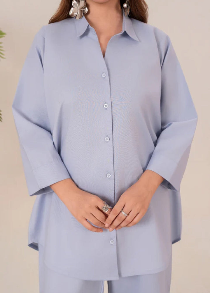 The Basic by Chandan Nagri Women Pret Co Ord Set Lawn Solids 2 Piece Syla - Summer Collection