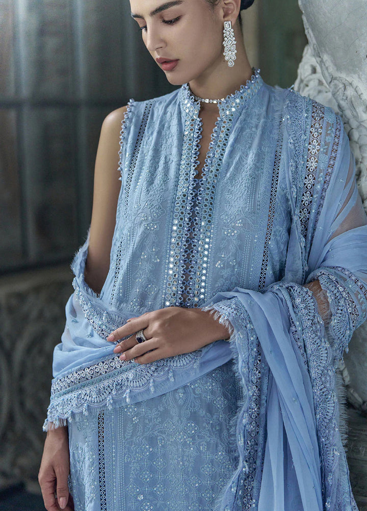 Minor Defect - Sobia Nazir Unstitched Embroidered Luxury Lawn 3 Piece Suit SN26ULE D-02 B - Eid Collection