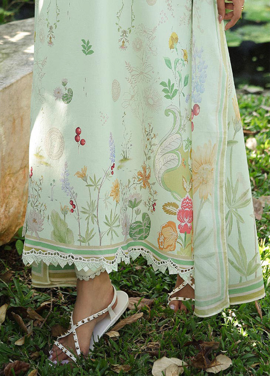 Q Prints by Qalamkar Unstitched Lawn Printed 3 Piece Suit QLK26QP Neve - Summer Collection