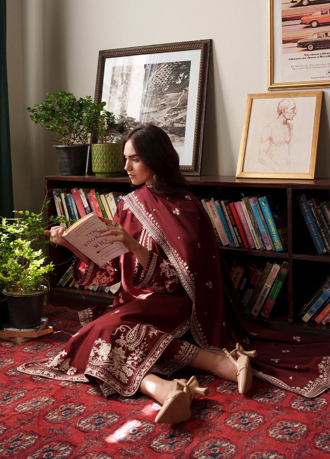RajBari Women RTW Embroidered Lawn 3 Piece Suit RB26PLE Meher 01 - Eid Collection