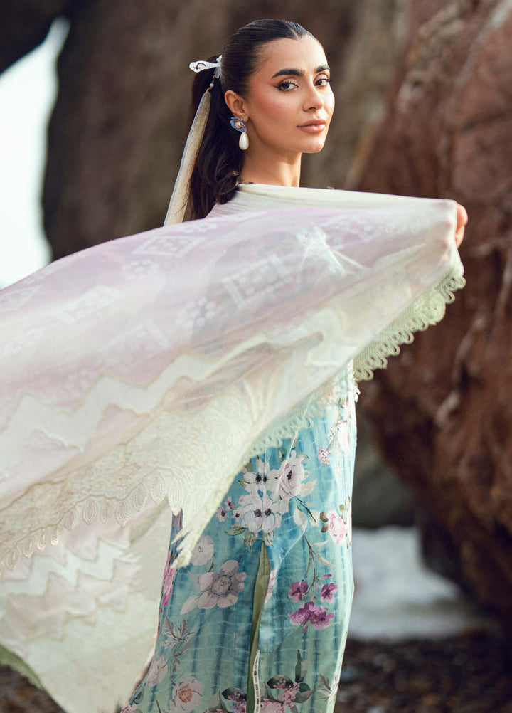 Gardenia by Nureh Unstitched Embroidered Lawn 3 Piece Suit NU26UGL NSG-202 - Summer Collection