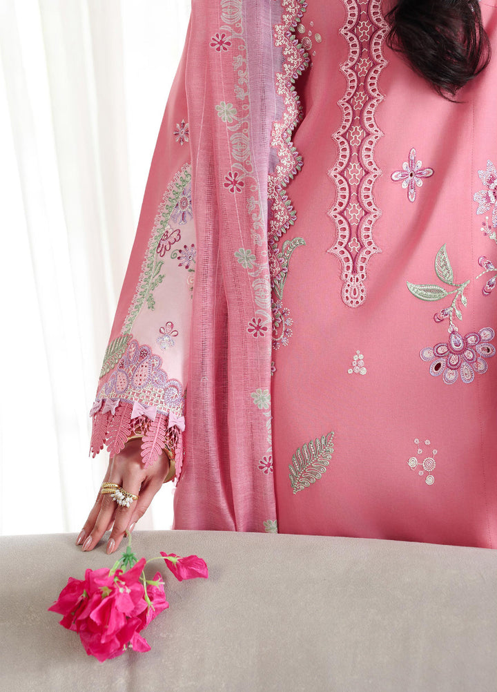 Q Line by Qalamkar Unstitched Embroidered Lawn 3 Piece Suit QLK26ULQ ABEER QKL-2 - Festive Collection