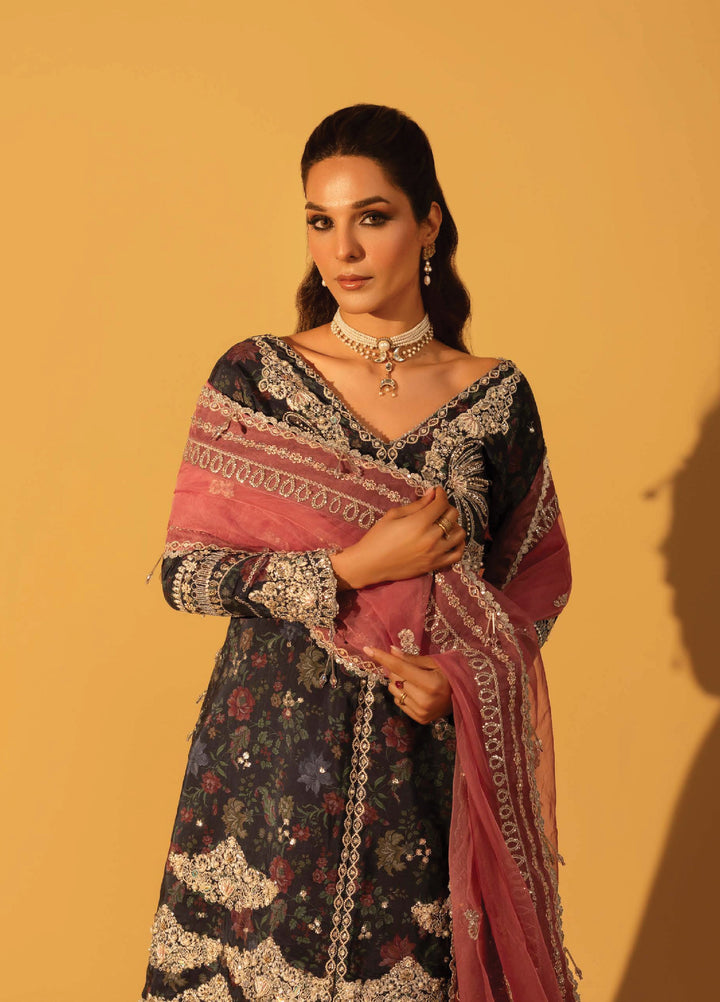Aylin Unstitched Raw Silk Embroidered Suits 3 Piece AYL25US SAPPHIRE DUSK - Festive Collection