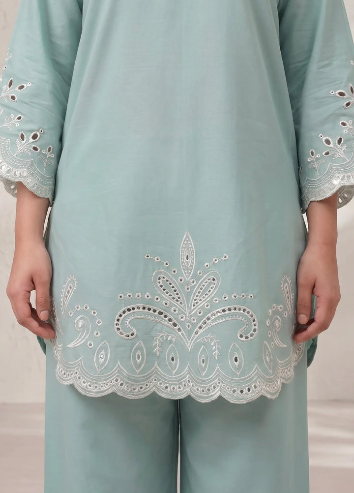 Scherezade Women RTW Embroidered Cotton Lawn 3 Piece Suit ICY BREEZE - Casual Collection
