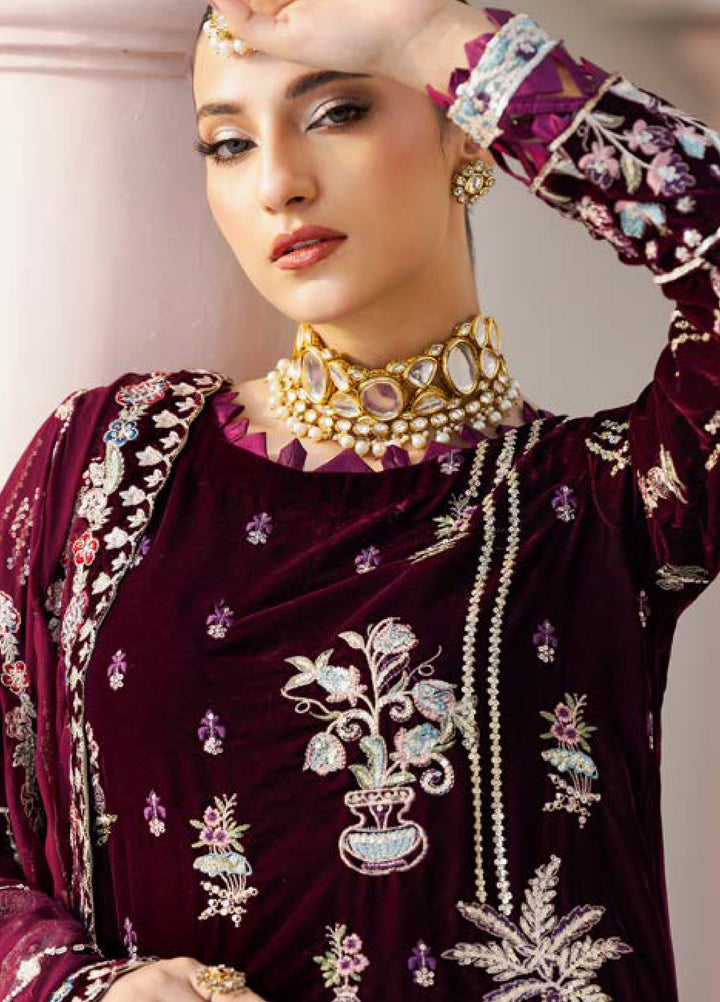Andaz E Makhmal by Zebtan Unstitched Velvet ZB25 ZAM-09 - Festive Collection
