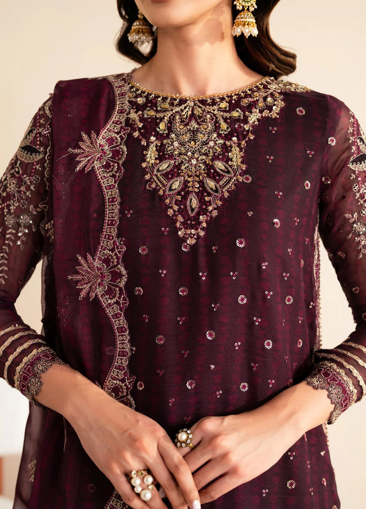 Xenia Formal Luxury Unstitched Embroidered Chiffon Suits 3 Piece XE25FL XF-984 Tiya - Formals Collection