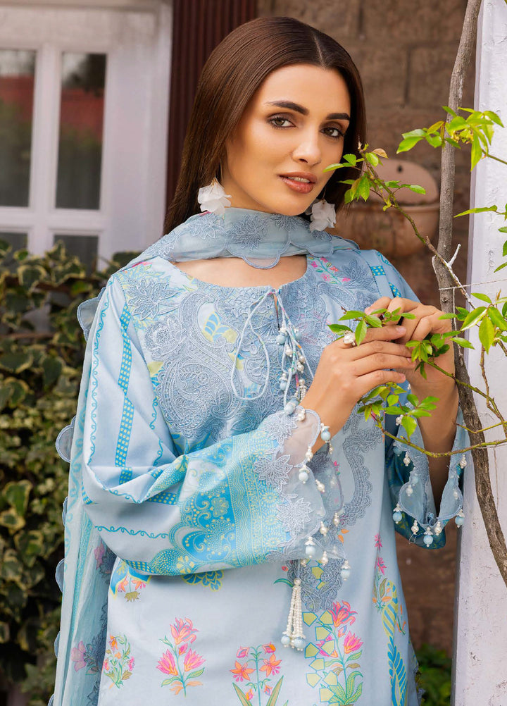 Rang e Bahar by Charizma Unstitched Embroidered Lawn 3 Piece Suit CHR26ULR CRB6-18 - Summer Collection