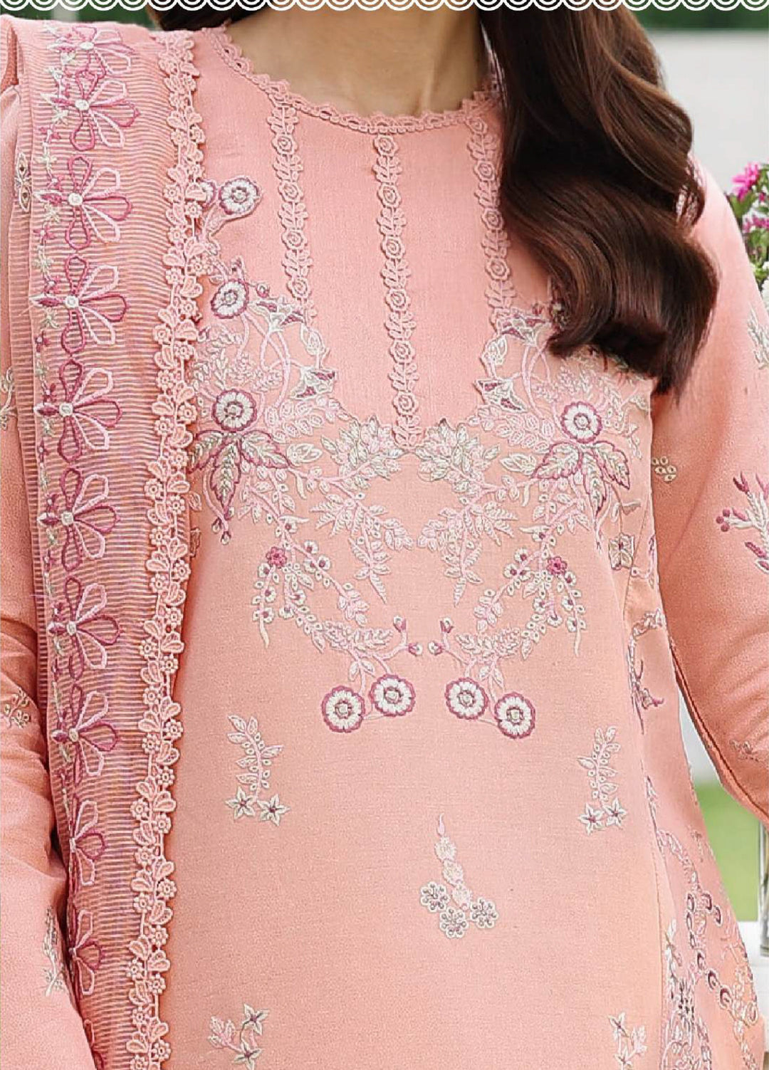 Florence by Rang Rasiya Unstitched Embroidered Lawn 3 Piece Suit RR26ULF Sahar - Festive Collection