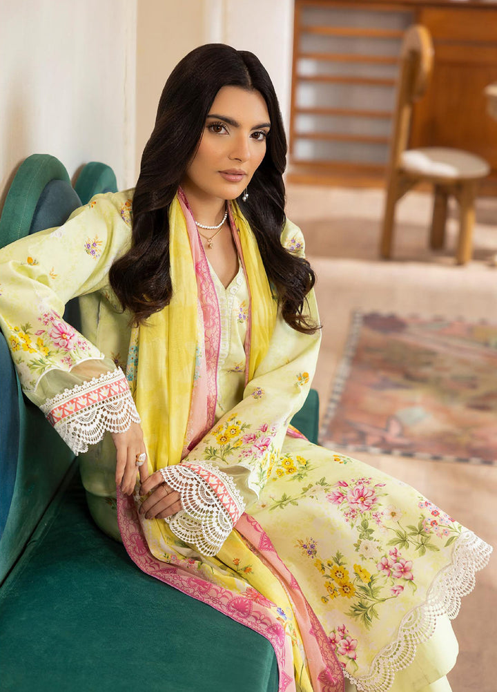 Nissa by RajBari Unstitched Printed Lawn 3 Piece Suit RB26ULN D-10 - Casual Collection