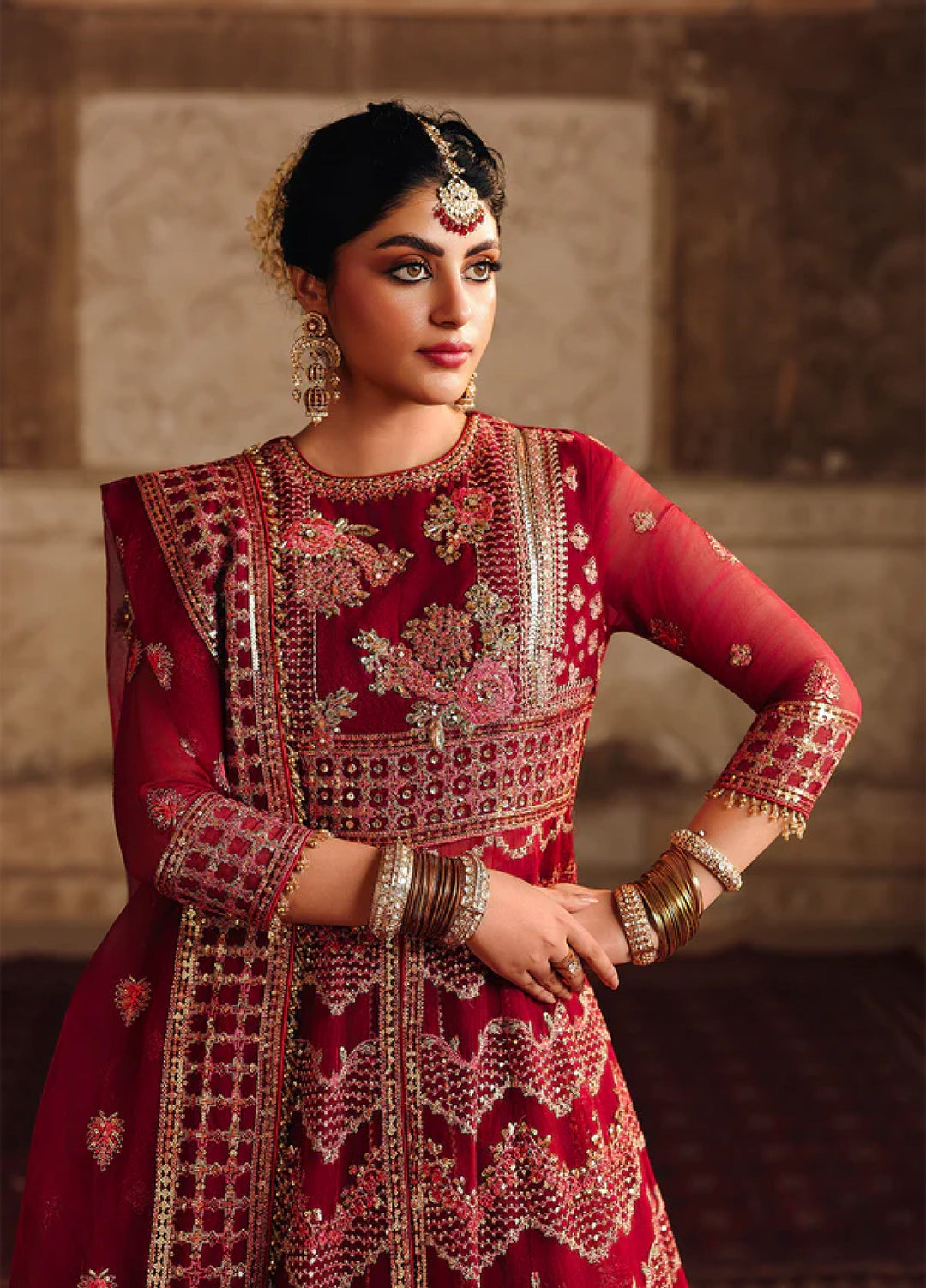 Silsila by Meeral Pret Embroidered Organza 3 Piece Dure - Festive Collection