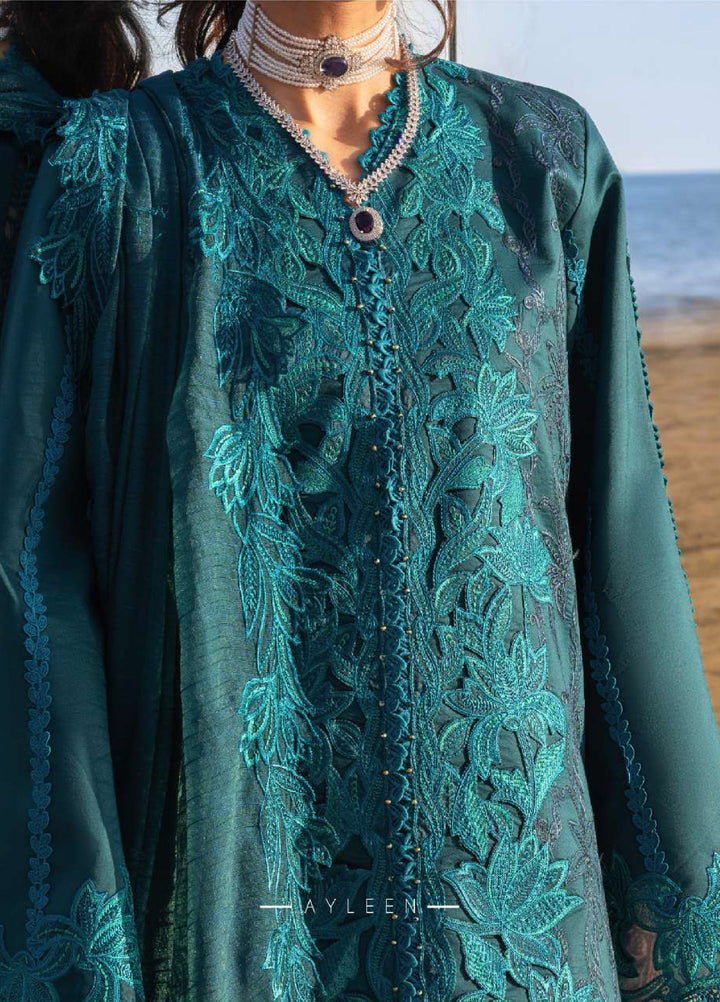 Rang Rasiya Premium Unstitched Embroidered Lawn 3 Piece Suit RR26UP D-14 Ayleen - Festive Collection