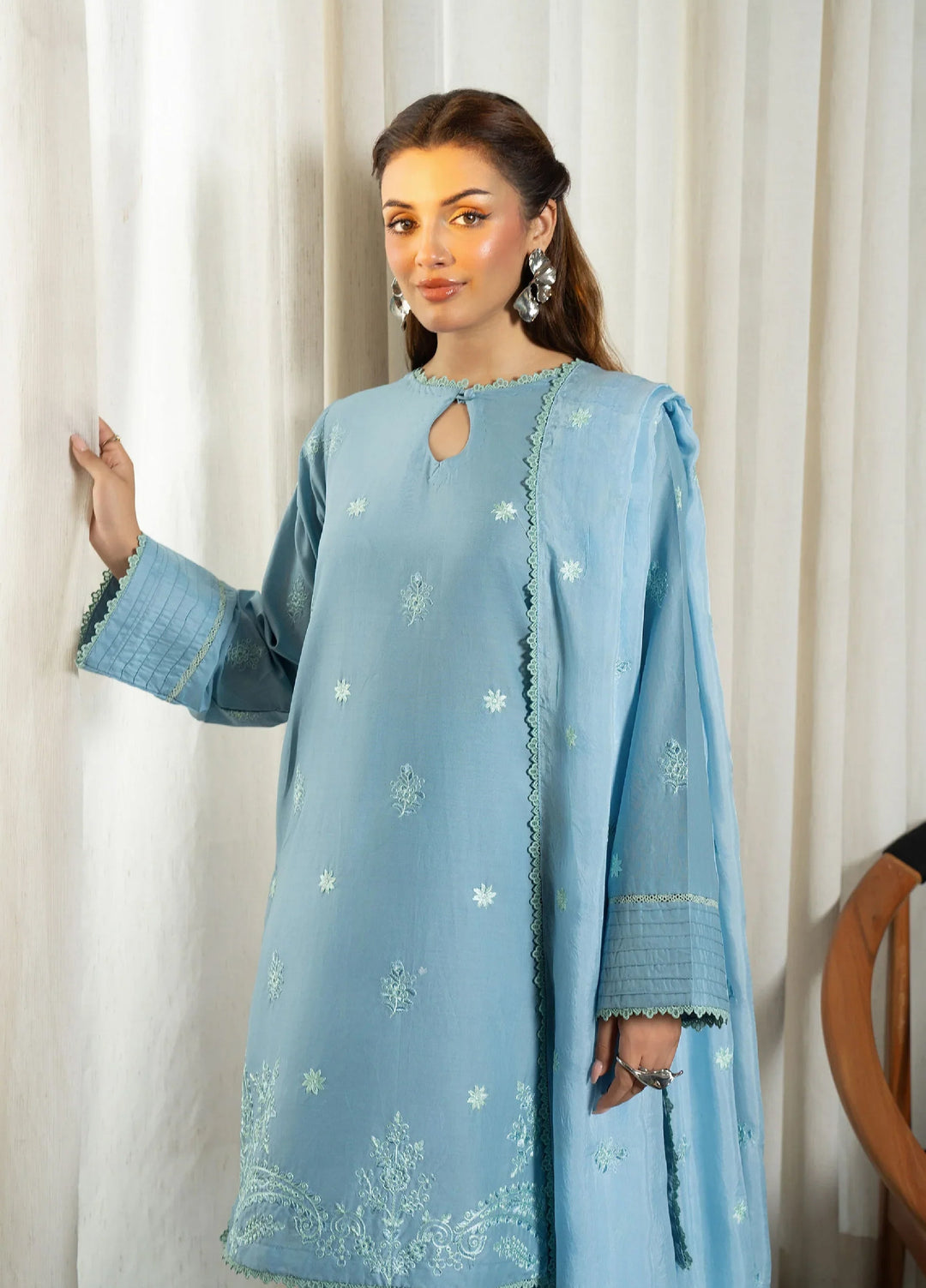 Solid Story by Panache Pret Solids Lawn 3 Piece Skye