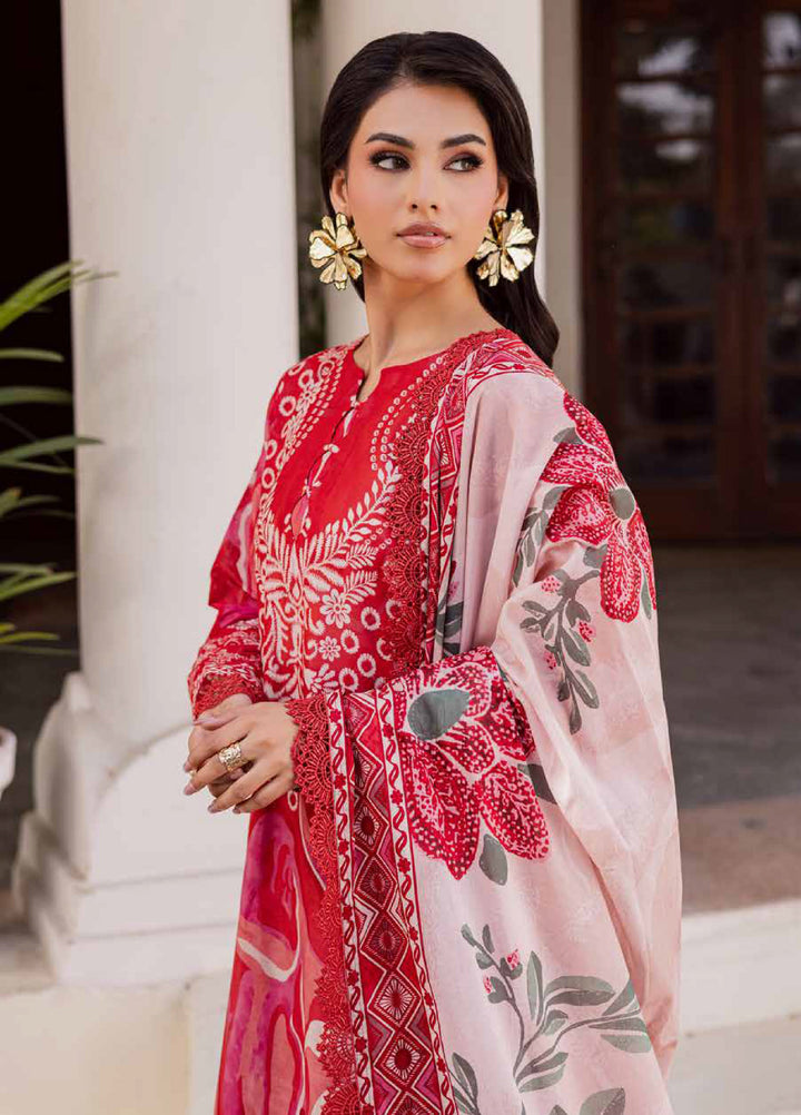 Rania by Nureh Unstitched Printed Lawn 3 Piece Suit NU26ULR NR-06 - Casual Collection