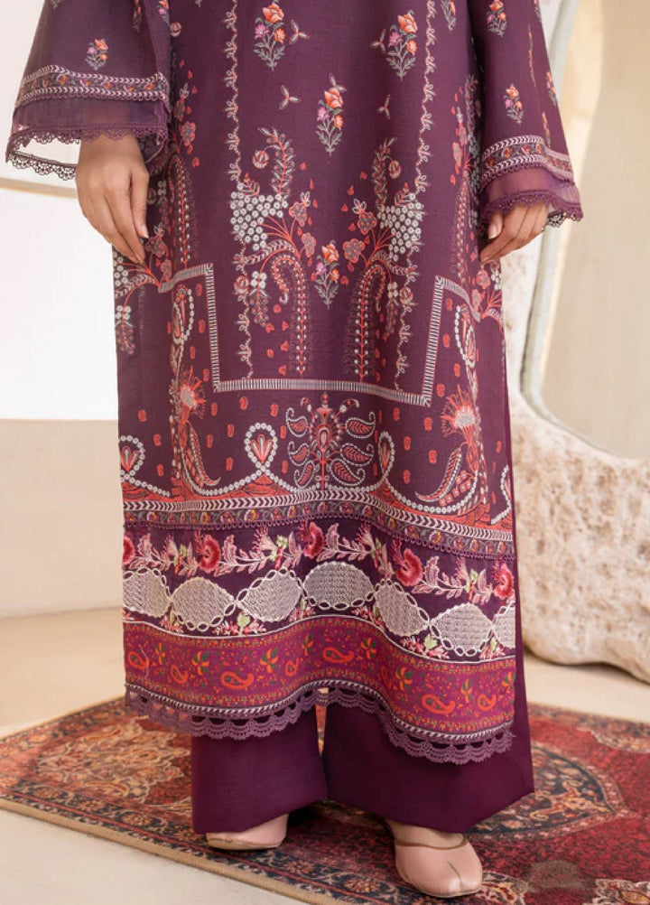 Jugnu by Chandan Nagri Women Pret Embroidered Khaddar 3 Piece Suit Dina - Winter Collection