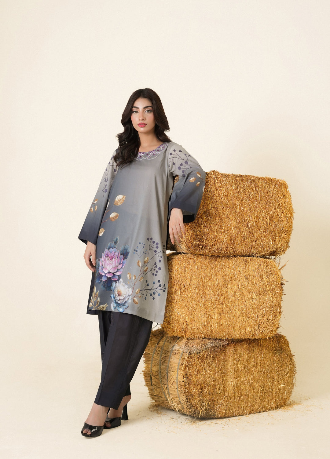 Zar e Jahan by Huma Gul Unstitched Printed Lawn 3 Piece Suit LIYANAHG-905 - Casual Collection