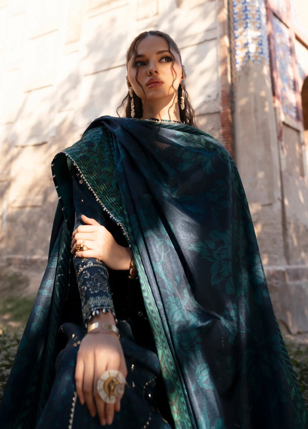 Xenia Formal Luxury Unstitched Embroidered Raw Silk Suits 3 Piece XE25FL D-03 Asmira - Formals Collection