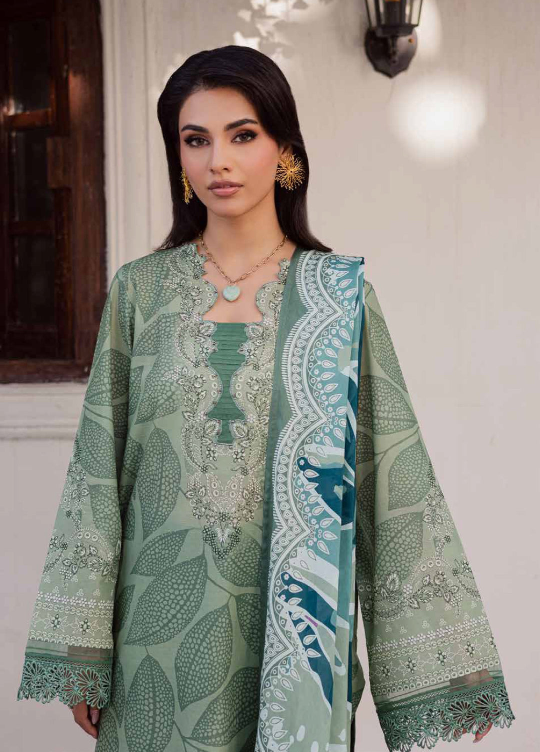 Rania by Nureh Unstitched Printed Lawn 3 Piece Suit NU26ULR NR-02 - Casual Collection