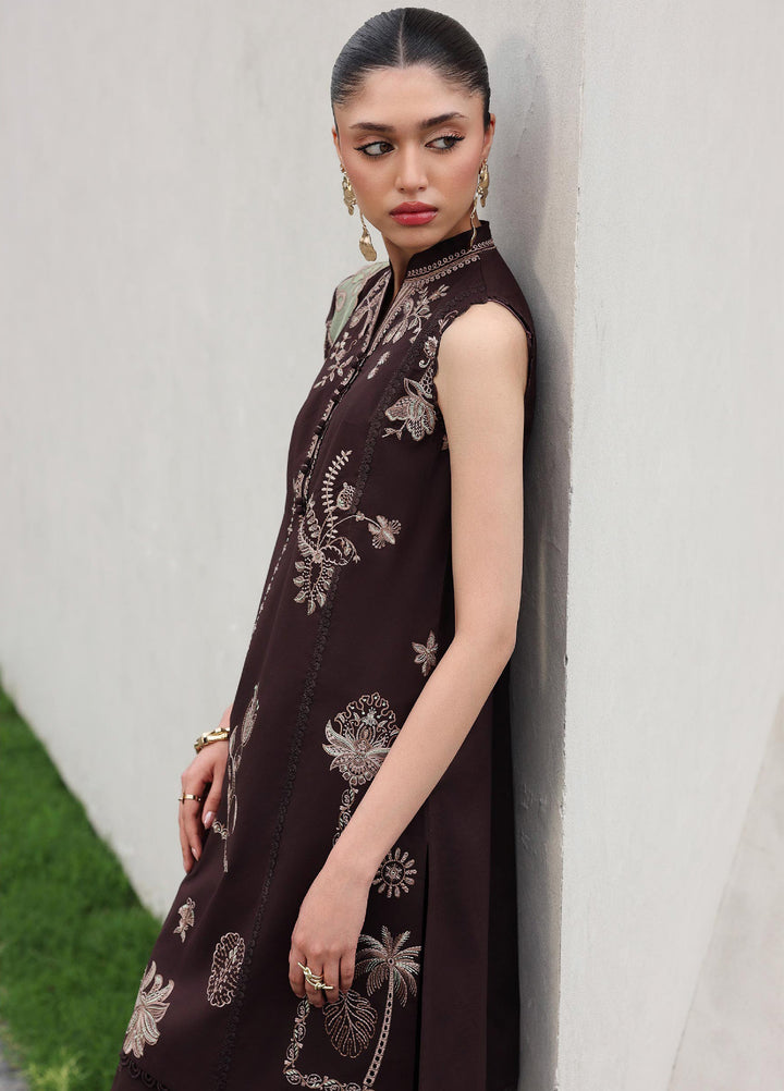 Q Line by Qalamkar Unstitched Embroidered Lawn 3 Piece Suit QLK26ULQ YASRA QKL-15 - Festive Collection