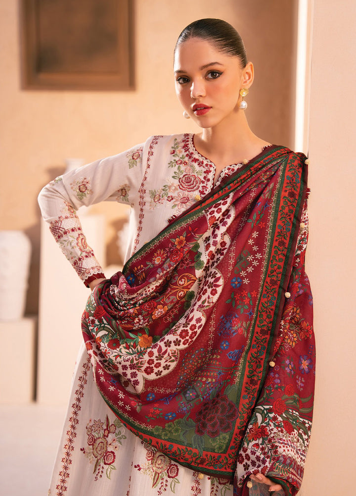 Rang e Khizaan by Xenia Unstitched Khaddar Embroidered Suits 3 Piece XE25SW D-09 SAHLA - Winter Collection