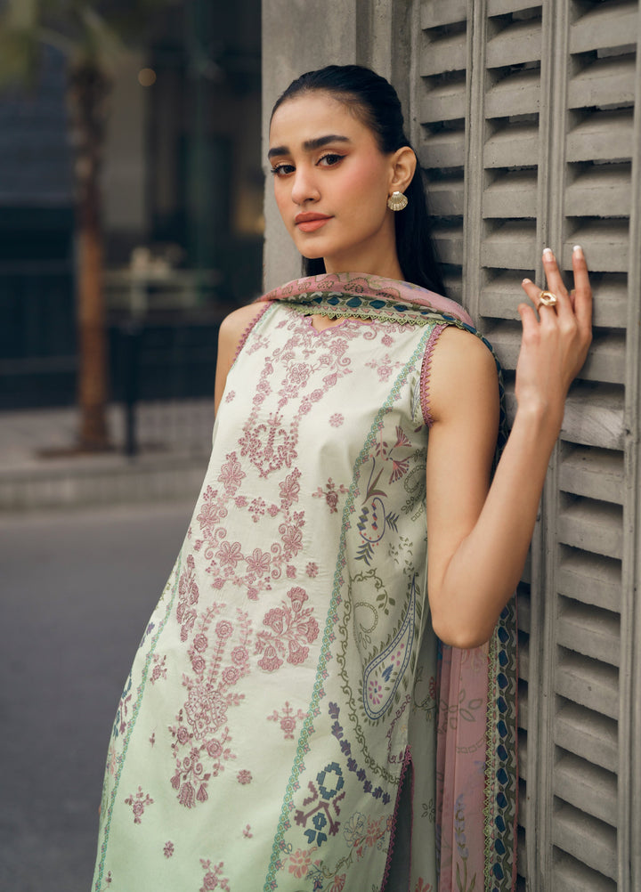 Zync by Florent Unstitched Embroidered Lawn 3 Piece Suit FL26ZU FZ-8B - Summer Collection