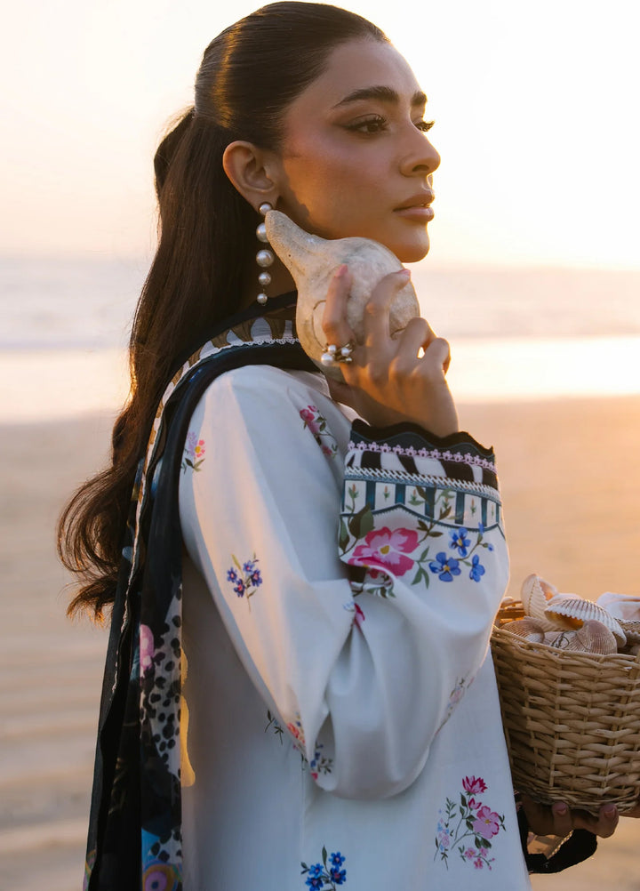 Afsanah by Seran Unstitched Embroidered Lawn 3 Piece Suit SN26UAVII D3-ZENIA - Summer Collection