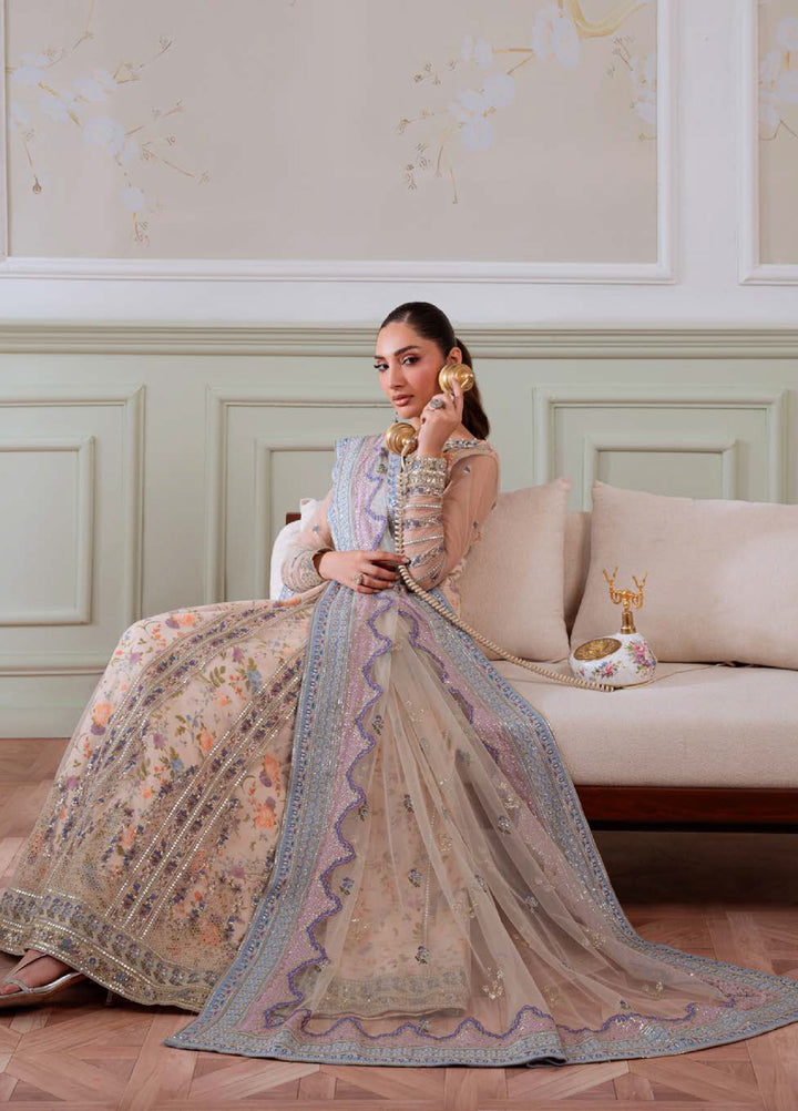 Elanora by Nureh Embroidered Unstitched Luxury Chiffon 3 Piece Suits NU25EC NEL-80 - Festive Collection