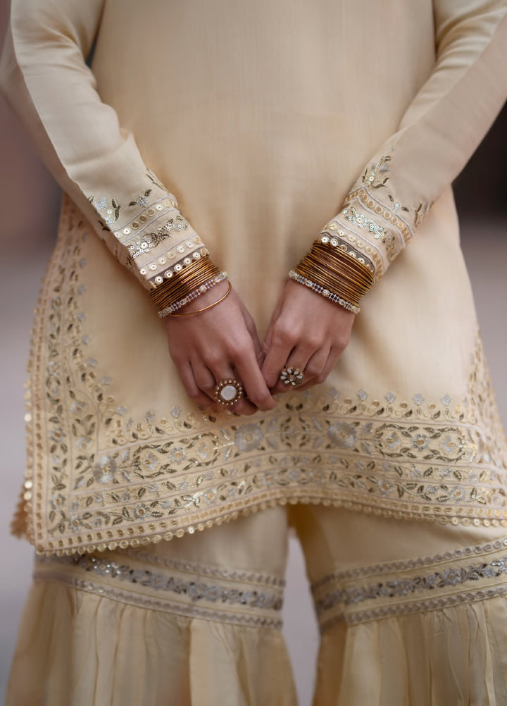 Darbar by Casuallite Pret Embroidered Silk Viscose 3 Piece Suit CSL26PDD-01 - Festive Collection