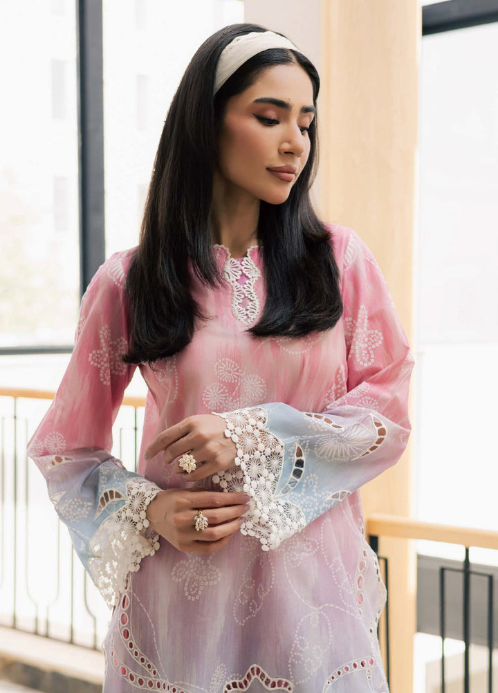 Ballerina by Nureh Unstitched Chikankari Embroidered Lawn 2 Piece Suit NU26UBCL NU2-203 - Summer Collection
