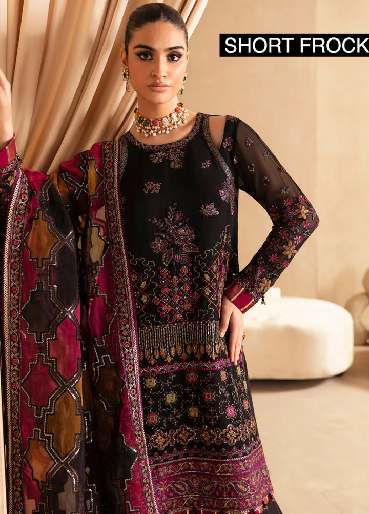 Xenia Formal Unstitched Luxury Chiffon Suits 3 Piece XE25FL Kaneel - Formals Collection