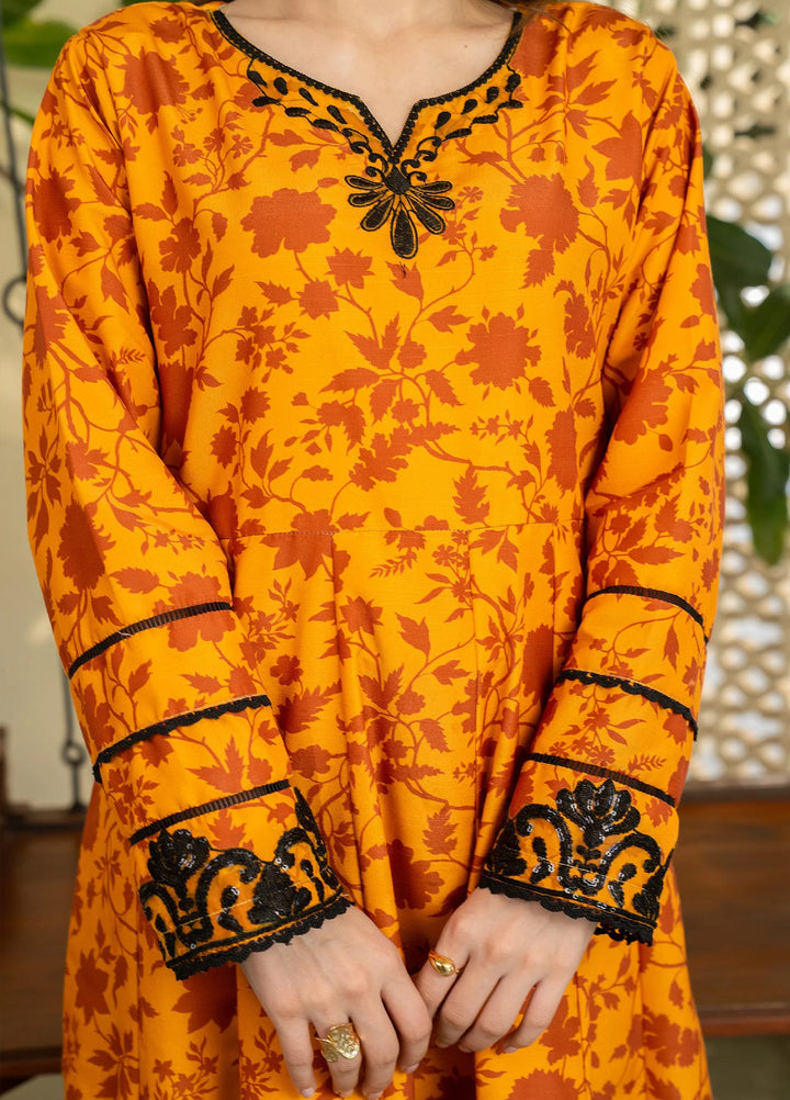 Mah e Noor Intermix by Panache 3 Piece Khaddar Sienna - Winter Collection