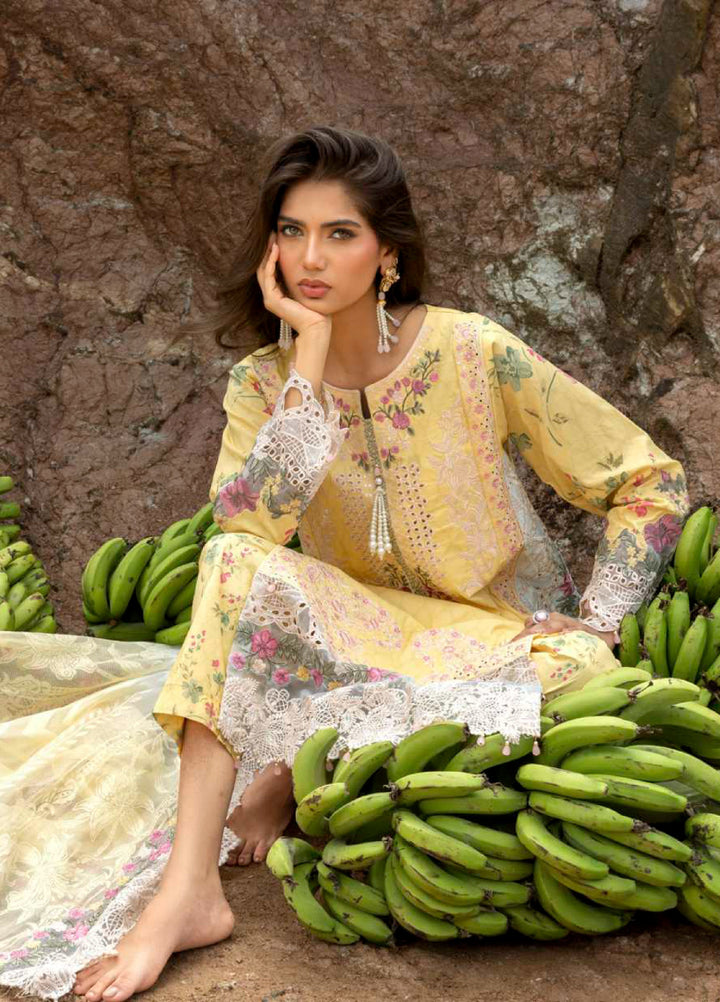 Mahiymaan by Al Zohaib Unstitched Embroidered Luxury Lawn 3 Piece Suit AZ26UM D-10 - Festive Collection