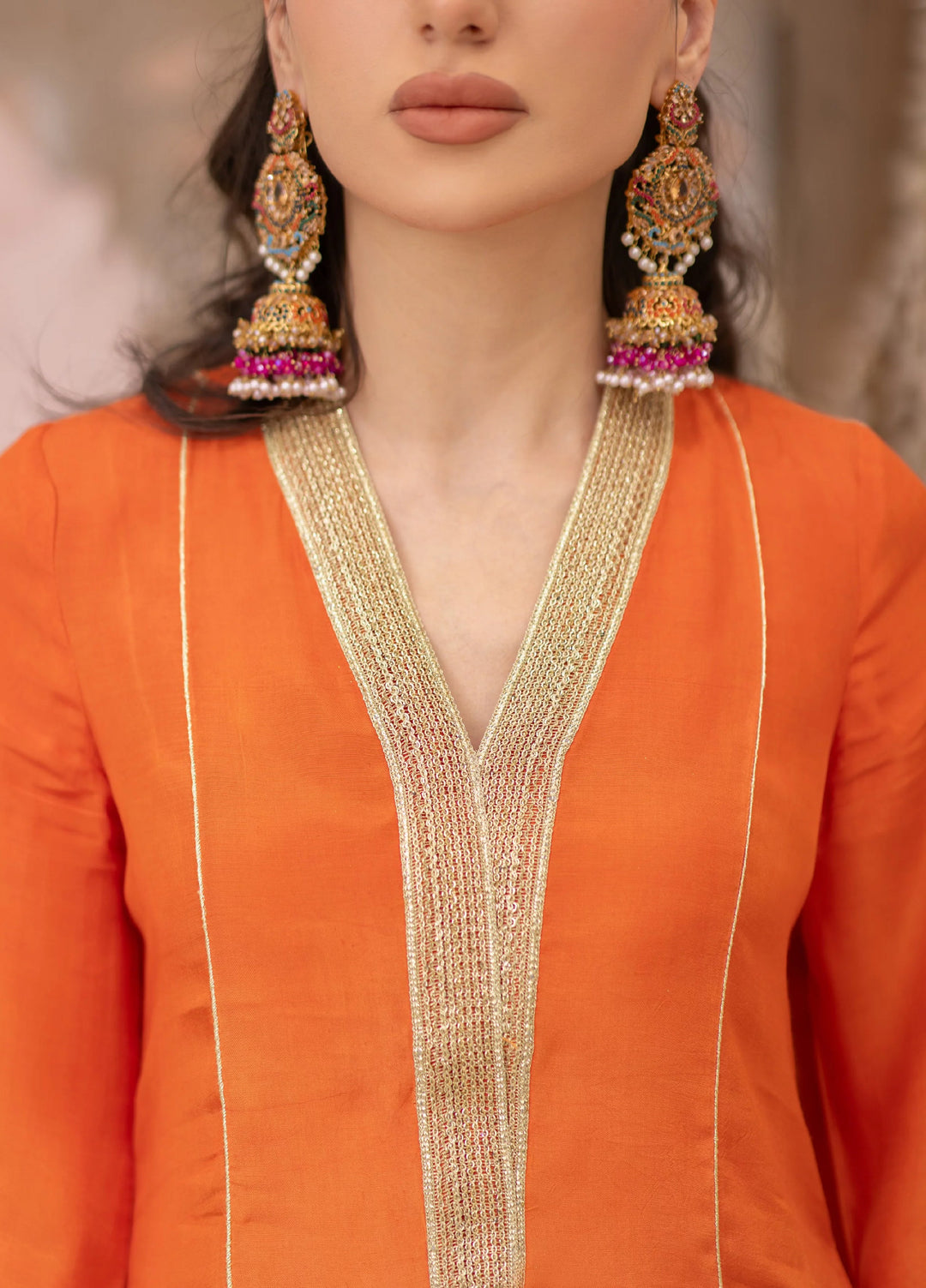 Dareecha by Daak RTW Printed Cotton Silk 3 Piece Suit MKS-O MANIZEH MKS-O - Festive Collection
