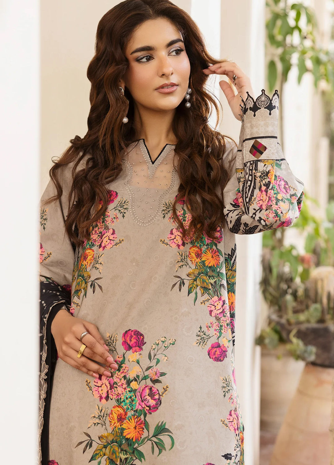 Andaaz by Charizma Unstitched Embroidered Lawn 3 Piece Suit CHR26UAL CAD6-08 - Summer Collection