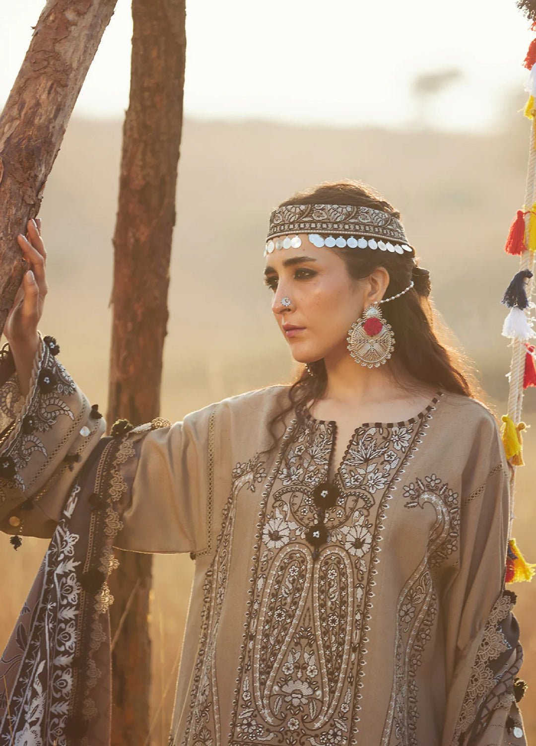 Saira Rizwan Unstitched Karandi Embroidered Suits 3 Piece SR25UW D-02 Rukh - Winter Collection