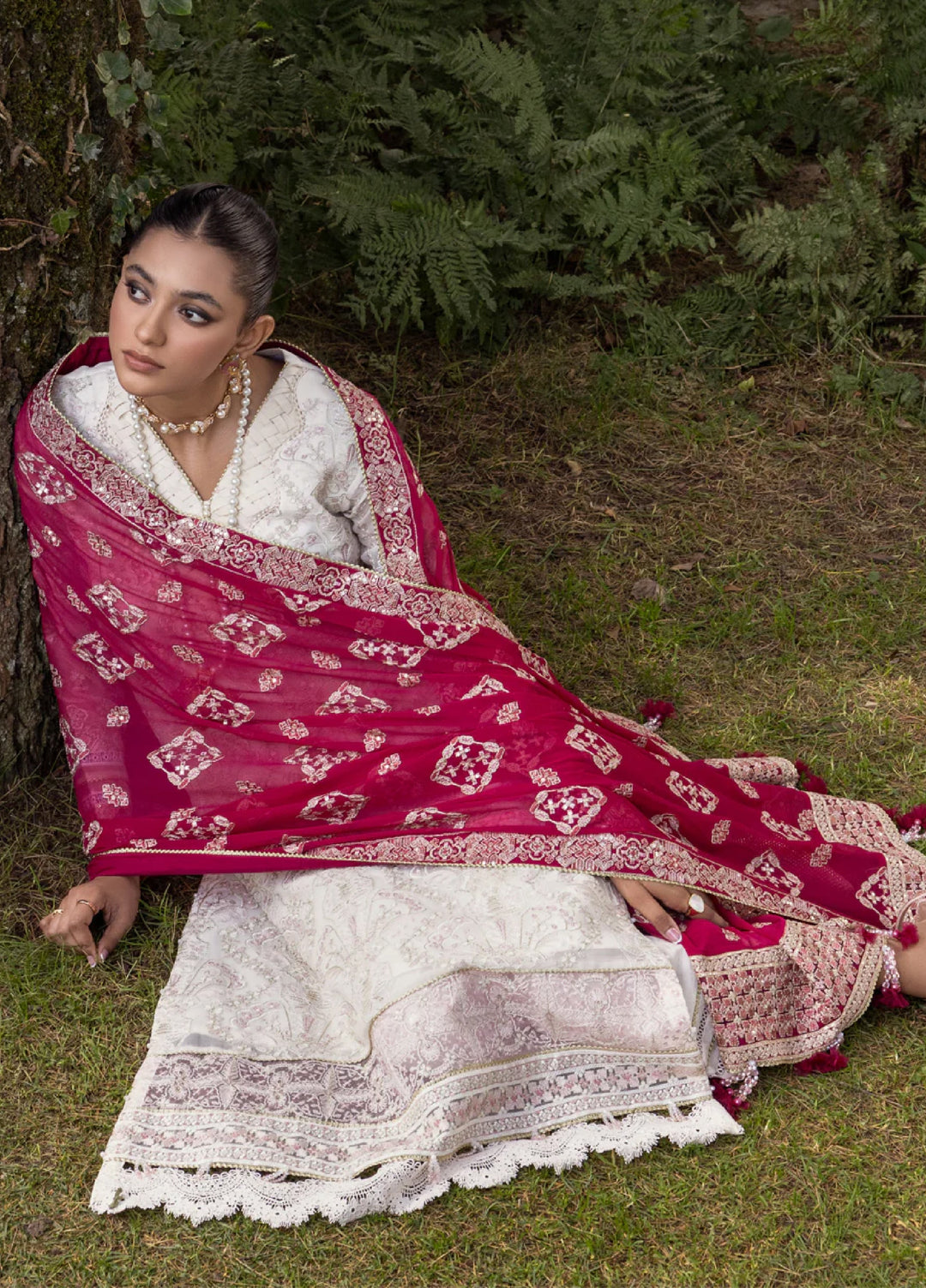 Xenia Formal Unstitched Luxury Chiffon Suits 3 Piece XE25FL Shaqraa - Formals Collection