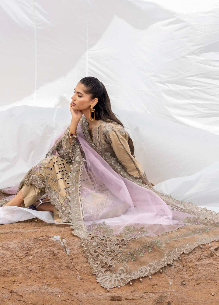 Mahiymaan by Al Zohaib Unstitched Embroidered Luxury Lawn 3 Piece Suit AZ26UM D-12 - Festive Collection