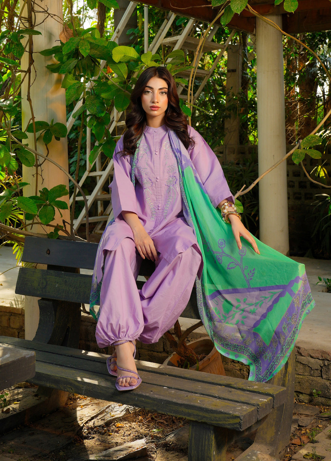 Daily Luxe by Huma Gul Unstitched Printed Lawn 3 Piece Suit BAHARHG-1102 - Casual Collection