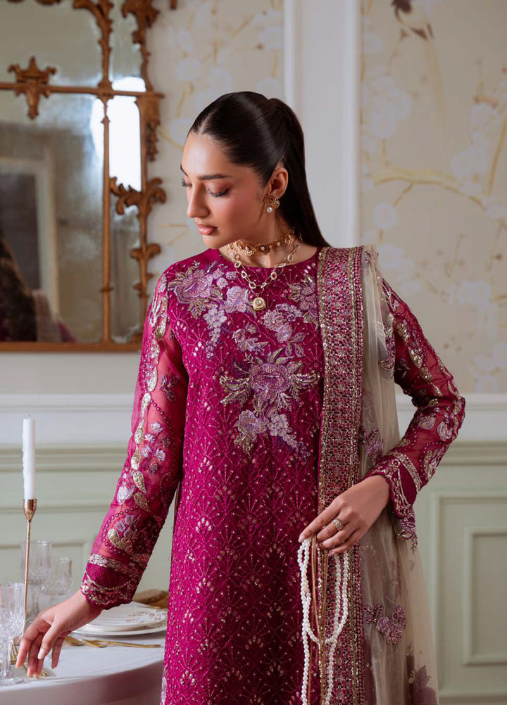Elanora by Nureh Embroidered Unstitched Luxury Chiffon 3 Piece Suits NU25EC NEL-78 - Festive Collection
