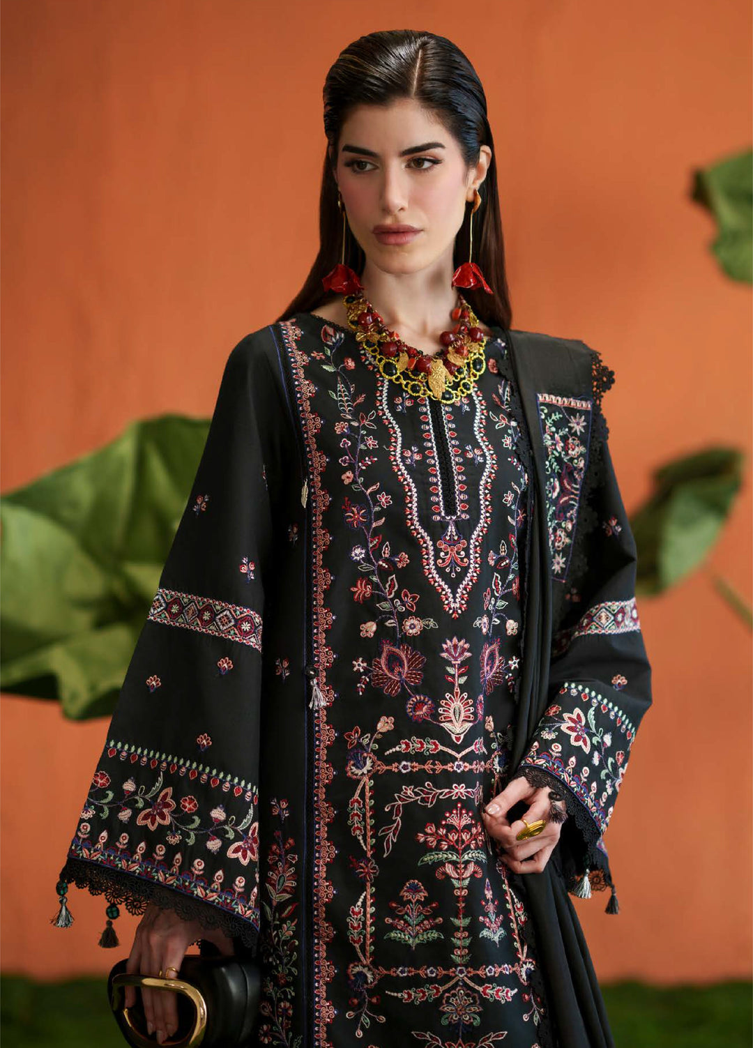 Blooming Flower by Zariya Unstitched Embroidered Lawn 3 Piece Suit ZRY26ULB ZARETA ZB-60109 - Festive Collection