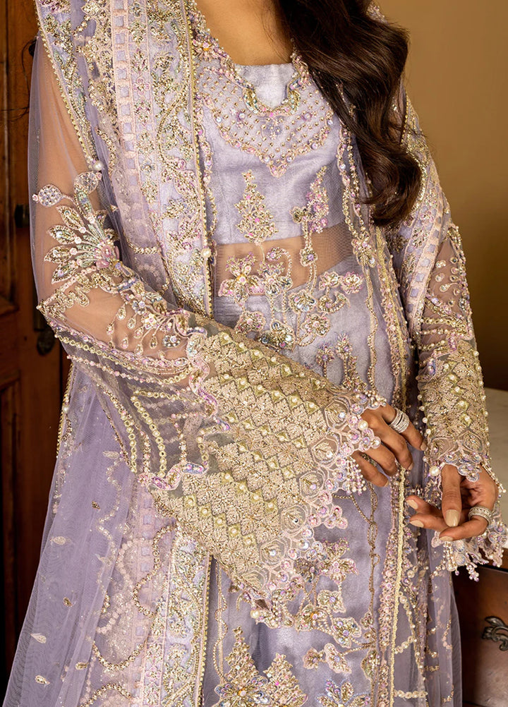 Darling by Mushq Unstitched Embroidered Net 4 Piece Suits MU25DW Simran - Wedding Collection