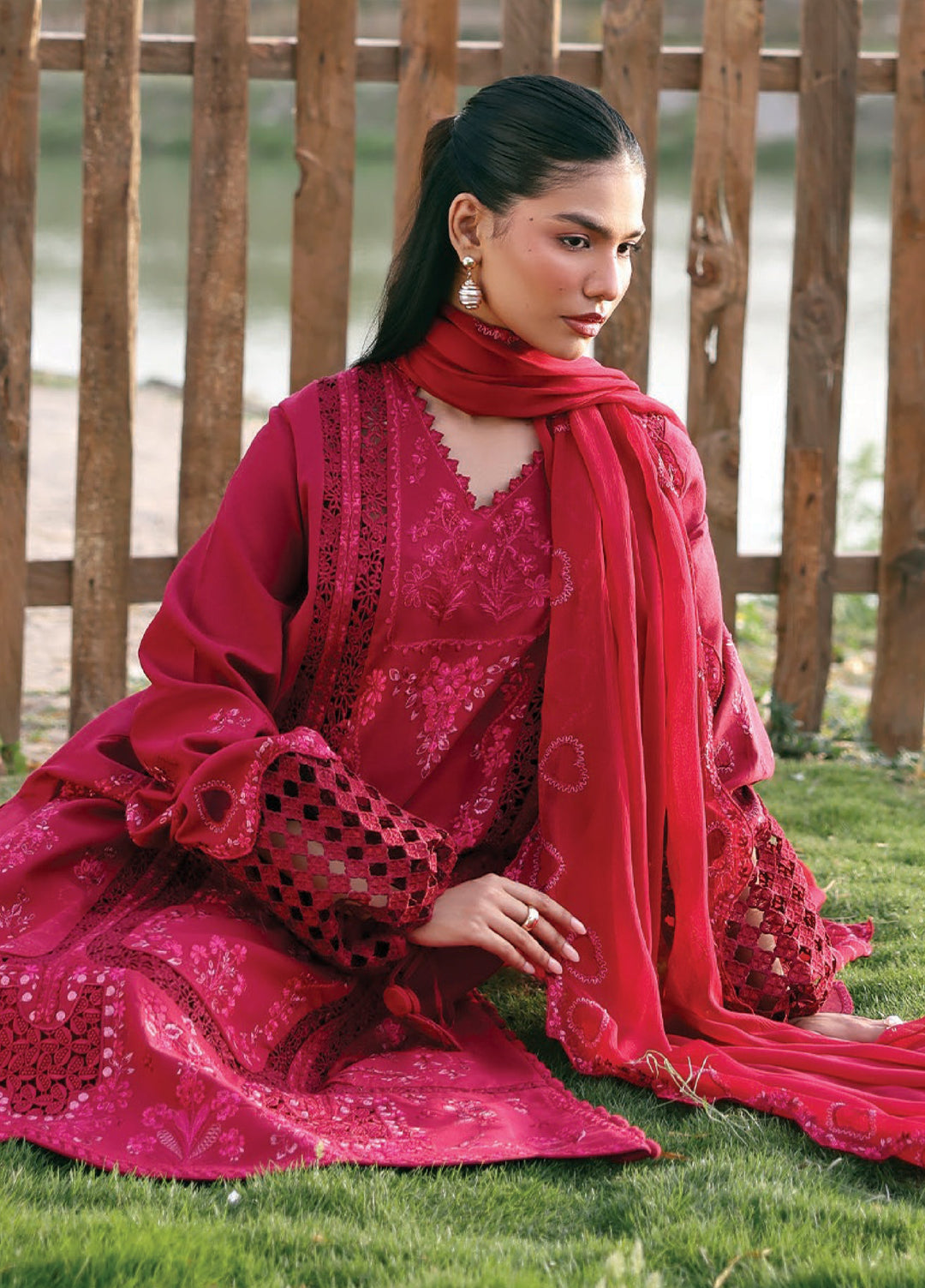 Summer Soiree by Zarposh Unstitched Embroidered Lawn 3 Piece Suit ZR26ULS Cynelle - Festive Collection