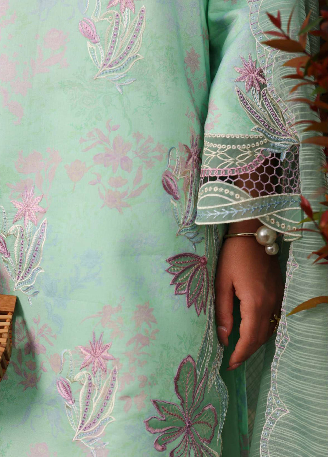 Florence by Rang Rasiya Unstitched Embroidered Lawn 3 Piece Suit RR26UFL Haniya - Summer Collection