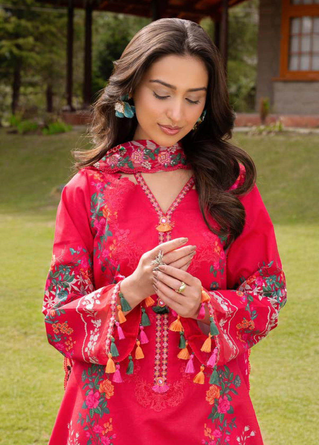Rang e Bahar by Charizma Unstitched Embroidered Lawn 3 Piece Suit CHR26ULR CRB6-09 - Summer Collection