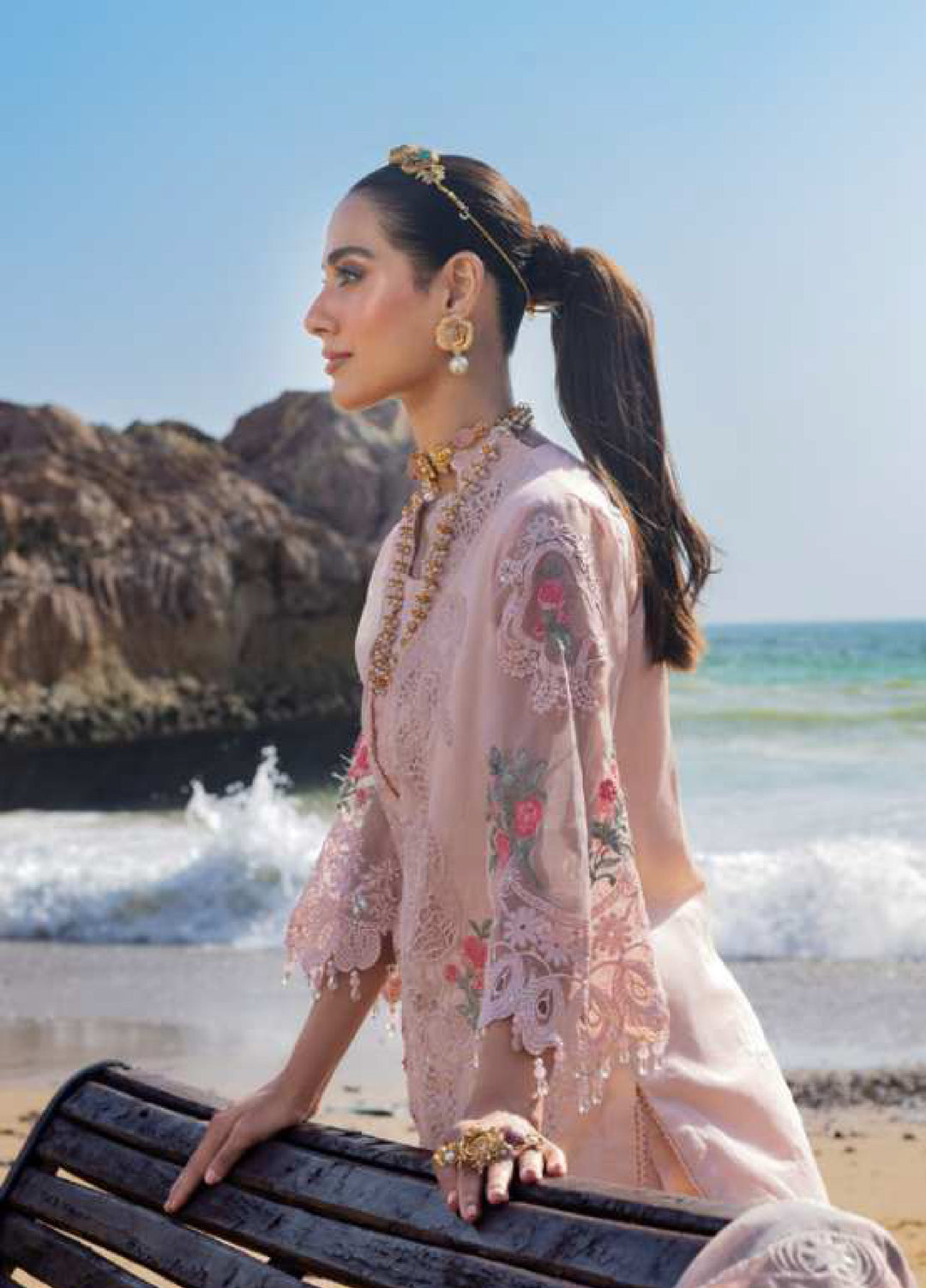 Mahiymaan by Al Zohaib Unstitched Embroidered Luxury Lawn 3 Piece Suit AZ26UM D-2 - Festive Collection