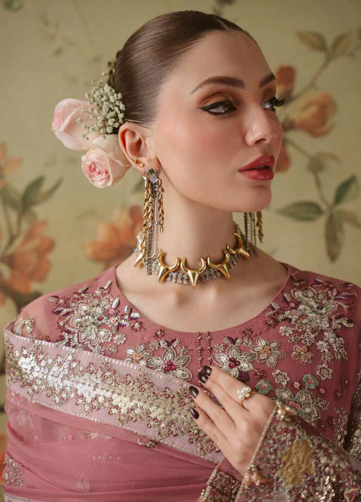 Elaya by Nureh Unstitched Embroidered Chiffon 4 Piece Suit NU26UEF NEL-91 - Festive Collection