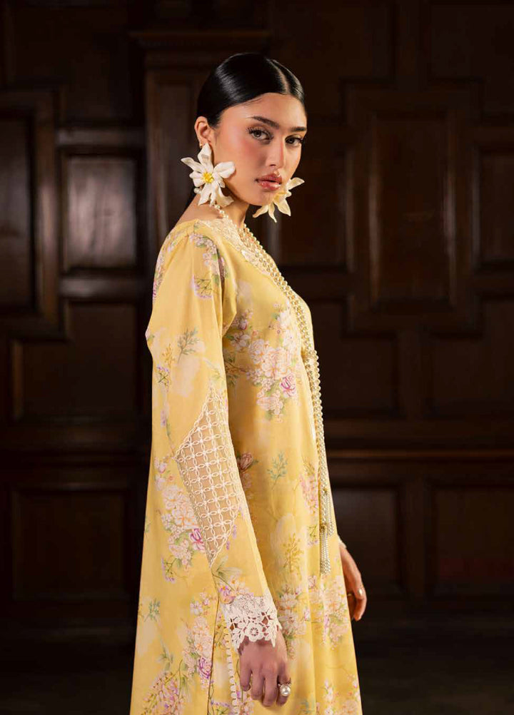 Maya by Nureh Unstitched Embroidered Luxury Lawn 3 Piece Suit NU26ULM NS-168 - Summer Collection